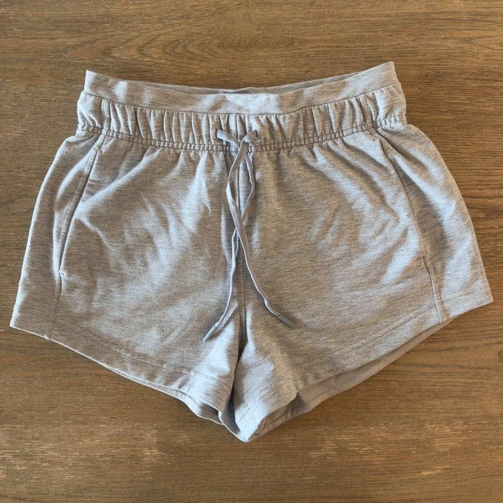 Lululemon‎ Inner Glow High Rise Short 3"-heathered grey-Modal #W7BB5S-Size 2